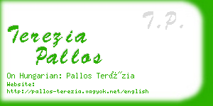 terezia pallos business card